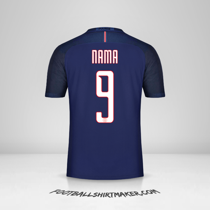 Jersey Paris Saint Germain Cup 2016/17 -  nama - 9