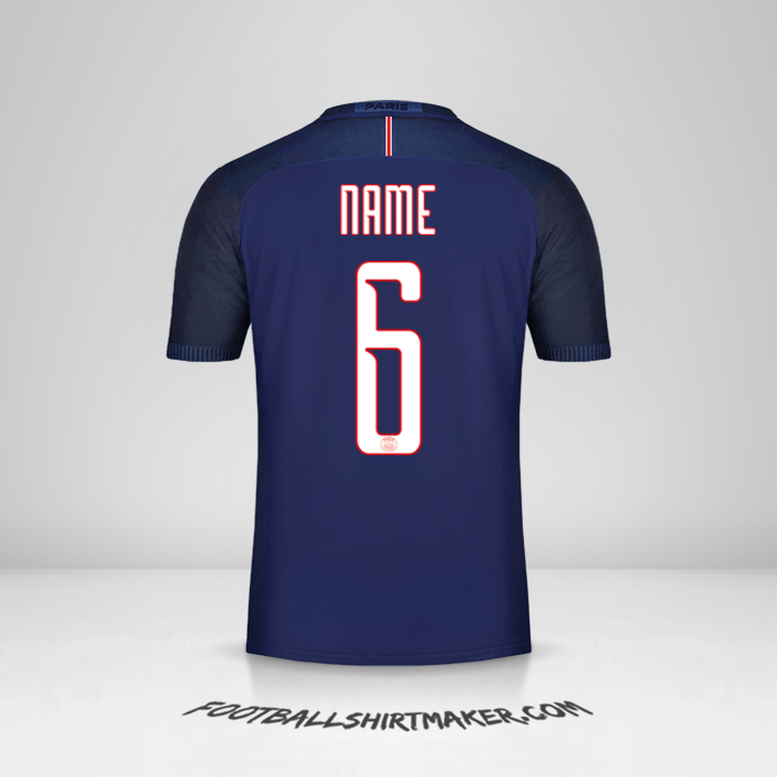 Trikot Paris Saint Germain Cup 2016/17 -  name - 6