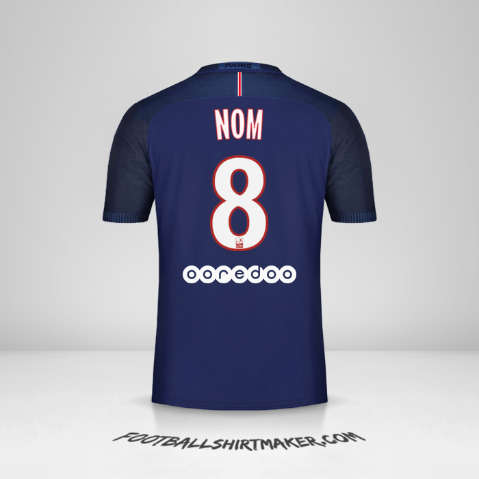 Maillot Paris Saint Germain 2016/17 -  nom - 8