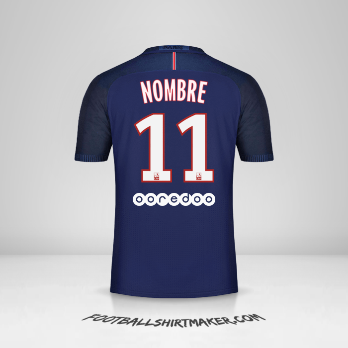 Jersey Paris Saint Germain 2016/17 -  nombre - 11