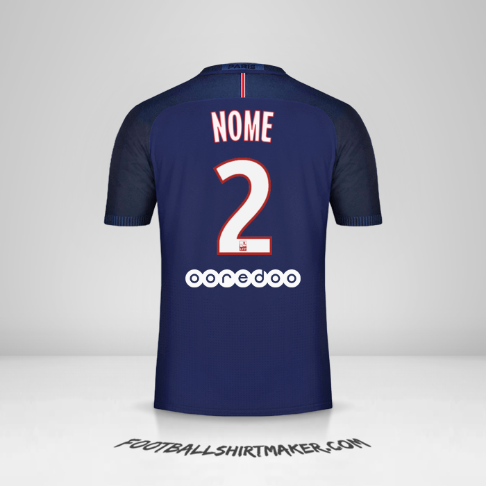 Maglia Paris Saint Germain 2016/17 -  nome - 2