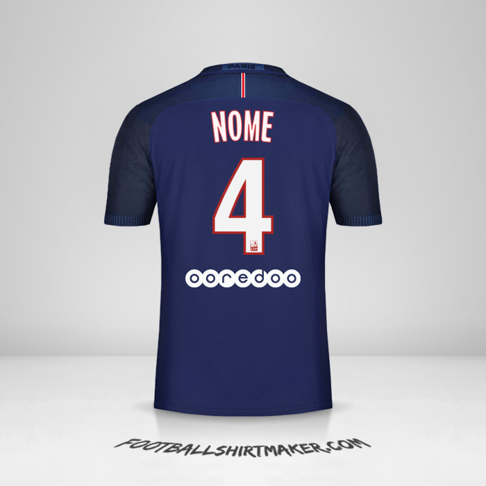 Camisa Paris Saint Germain 2016/17 -  nome - 4