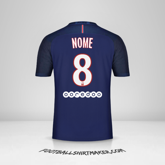 Camisola Paris Saint Germain 2016/17 -  nome - 8