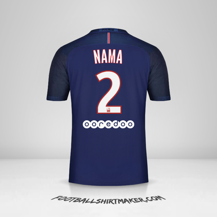 Jersey Paris Saint Germain 2016/17 -  nama - 2