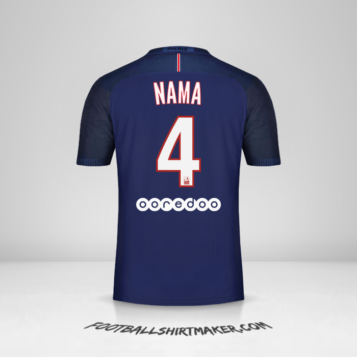 Jersey Paris Saint Germain 2016/17 -  nama - 4
