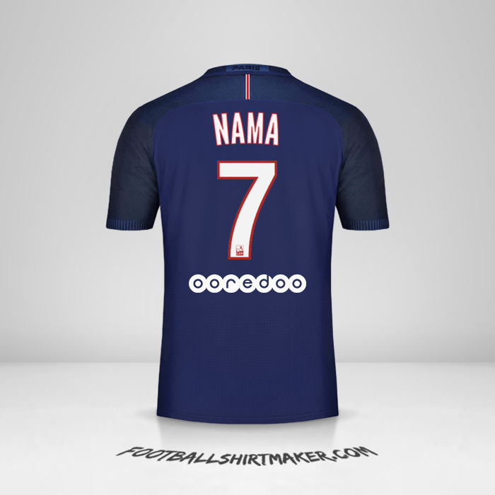 Jersey Paris Saint Germain 2016/17 -  nama - 7