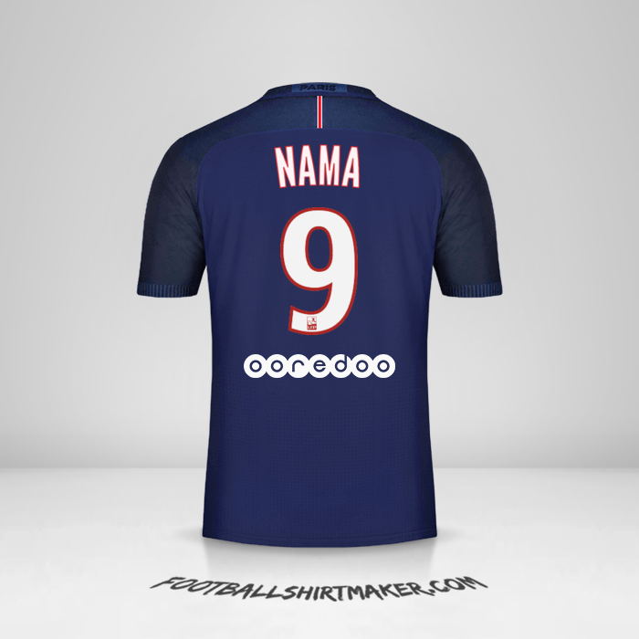 Jersey Paris Saint Germain 2016/17 -  nama - 9