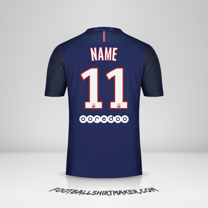 Shirt Paris Saint Germain 2016/17 -  name - 11