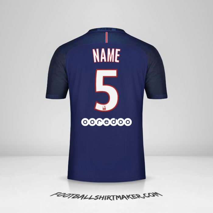 Trikot Paris Saint Germain 2016/17 -  name - 5