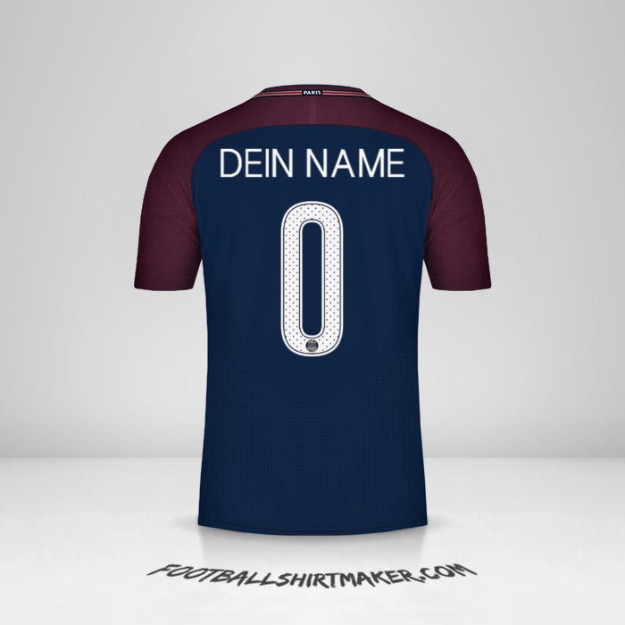 Trikot Paris Saint Germain Cup 2017/18 -  dein name - 0
