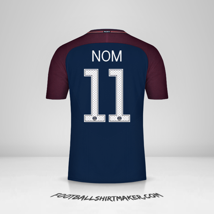 Maillot Paris Saint Germain Cup 2017/18 -  nom - 11