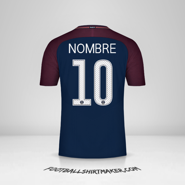 Jersey Paris Saint Germain Cup 2017/18 -  nombre - 10