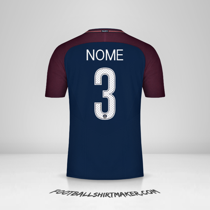 Maglia Paris Saint Germain Cup 2017/18 -  nome - 3