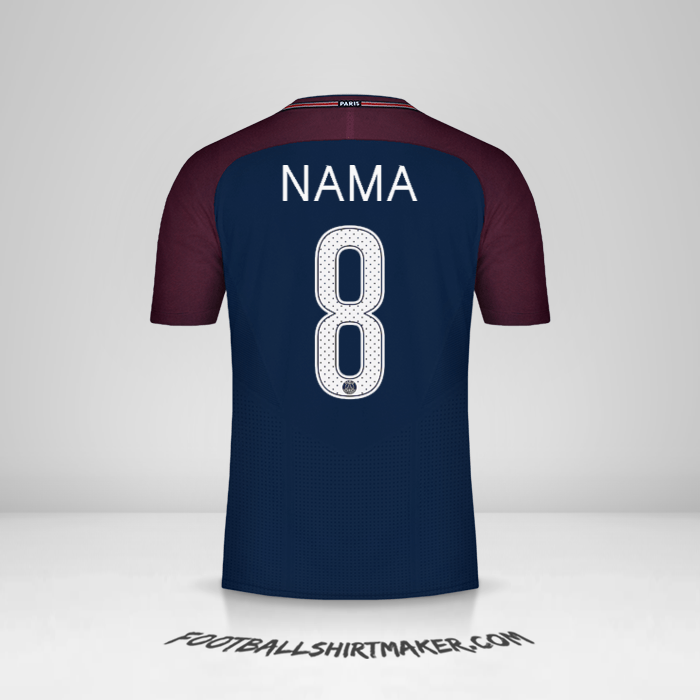 Jersey Paris Saint Germain Cup 2017/18 -  nama - 8