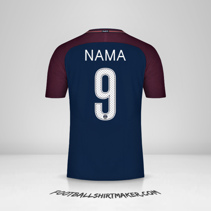 Jersey Paris Saint Germain Cup 2017/18 -  nama - 9