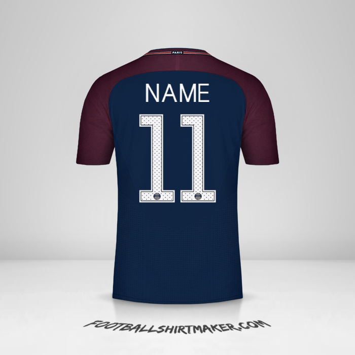 Trikot Paris Saint Germain Cup 2017/18 -  name - 11