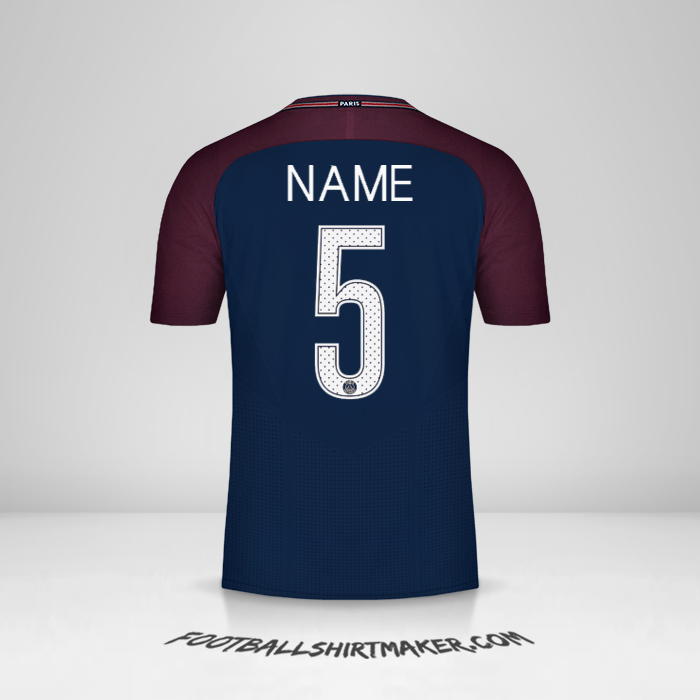 Shirt Paris Saint Germain Cup 2017/18 -  name - 5