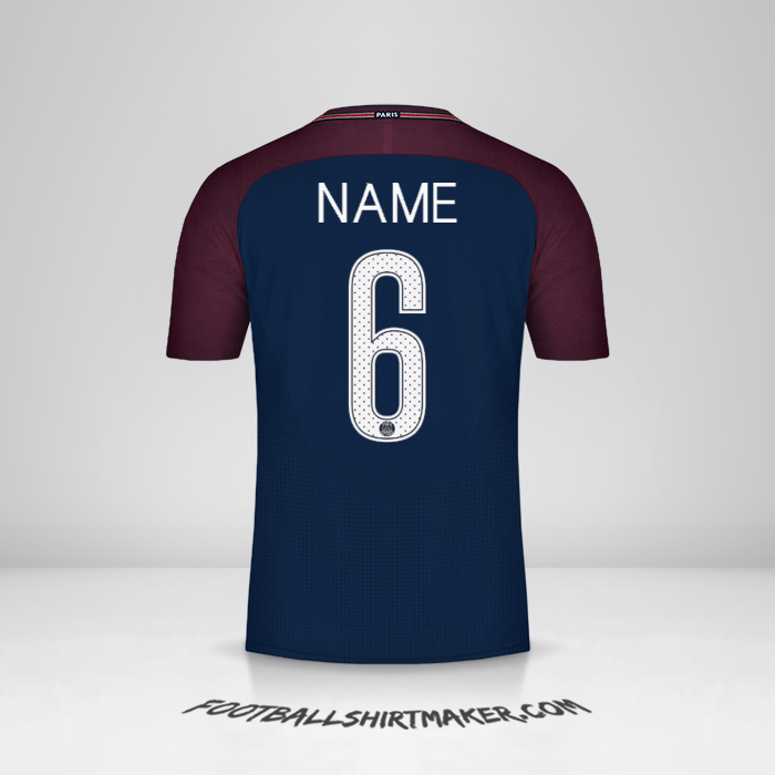 Trikot Paris Saint Germain Cup 2017/18 -  name - 6