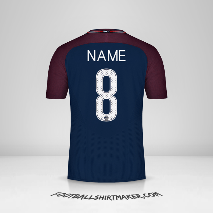 Shirt Paris Saint Germain Cup 2017/18 -  name - 8