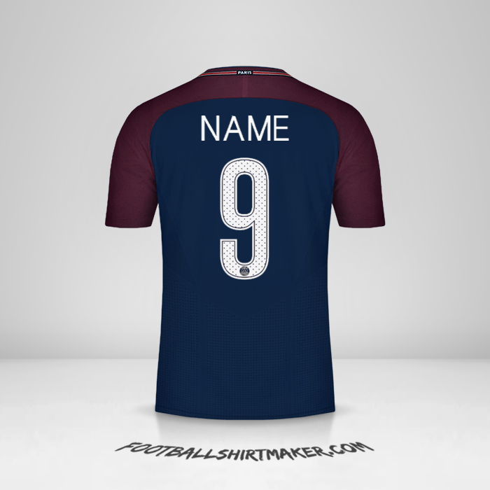 Trikot Paris Saint Germain Cup 2017/18 -  name - 9