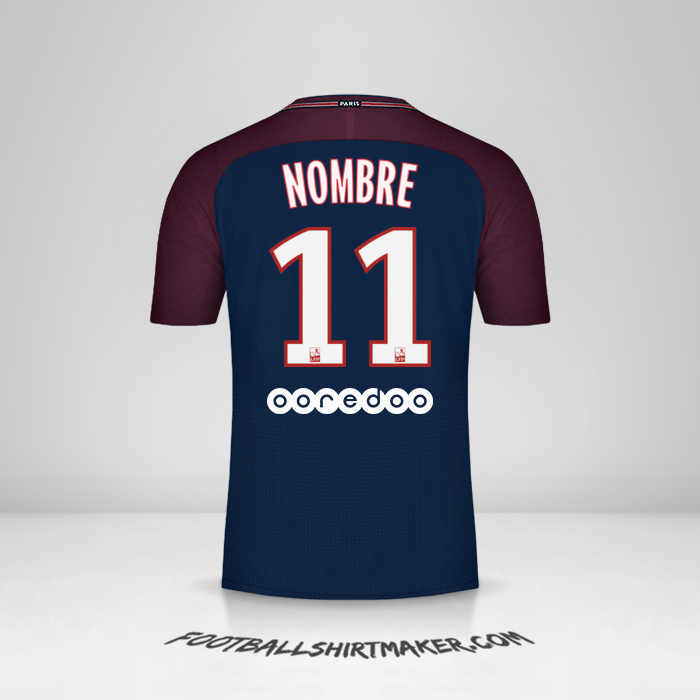 Jersey Paris Saint Germain 2017/18 -  nombre - 11