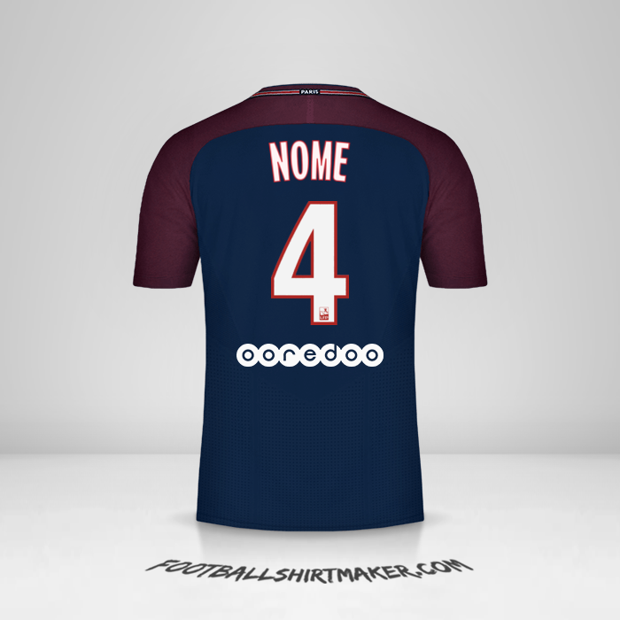 Maglia Paris Saint Germain 2017/18 -  nome - 4