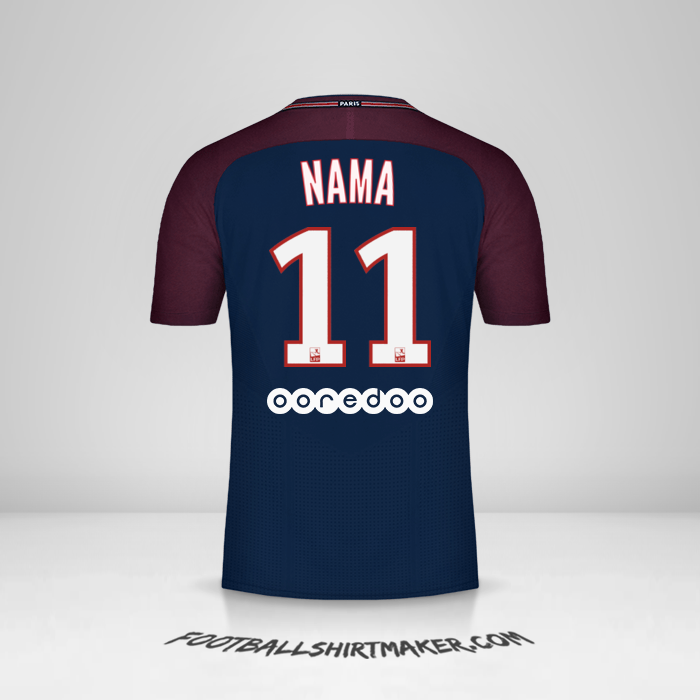Jersey Paris Saint Germain 2017/18 -  nama - 11