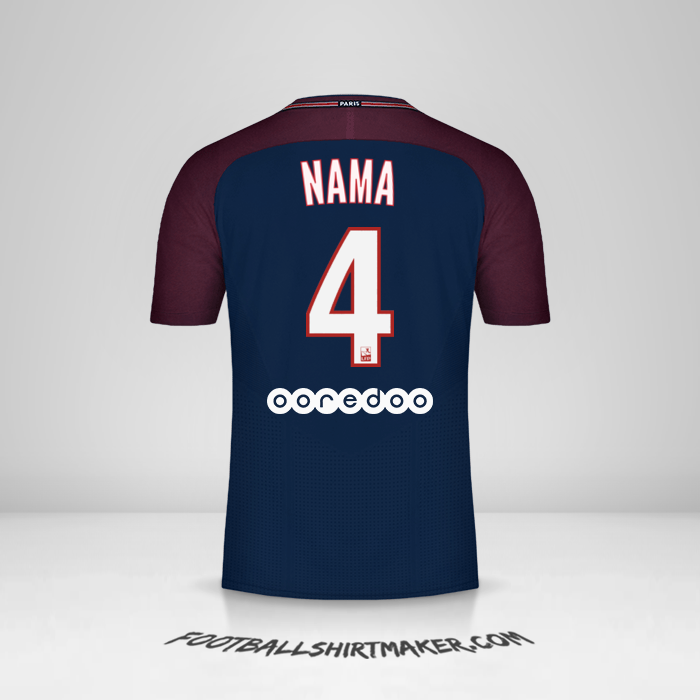 Jersey Paris Saint Germain 2017/18 -  nama - 4