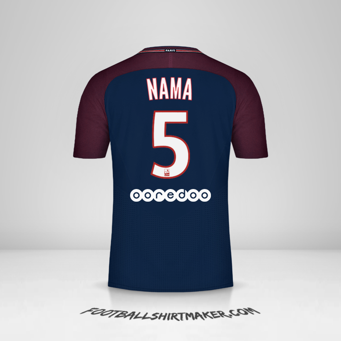 Jersey Paris Saint Germain 2017/18 -  nama - 5