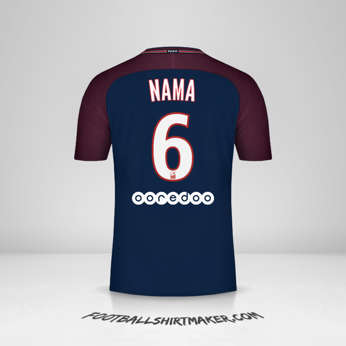 Jersey Paris Saint Germain 2017/18 -  nama - 6