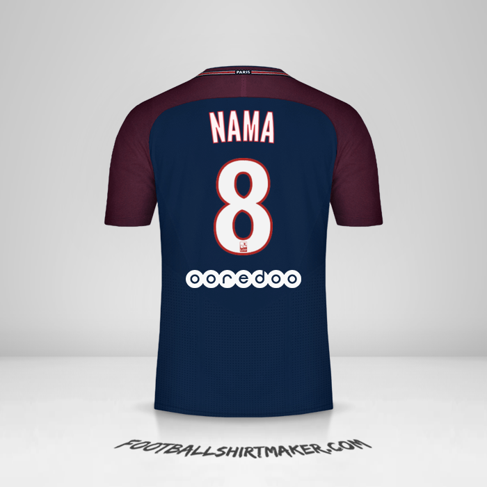 Jersey Paris Saint Germain 2017/18 -  nama - 8