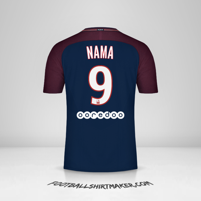 Jersey Paris Saint Germain 2017/18 -  nama - 9