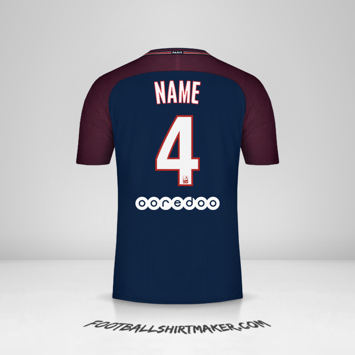 Shirt Paris Saint Germain 2017/18 -  name - 4