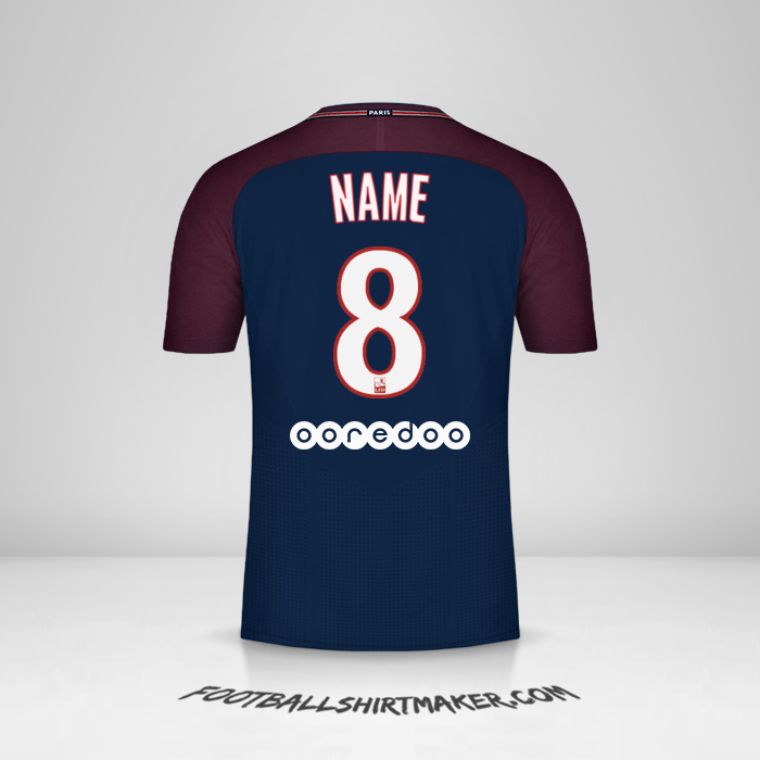 Shirt Paris Saint Germain 2017/18 -  name - 8