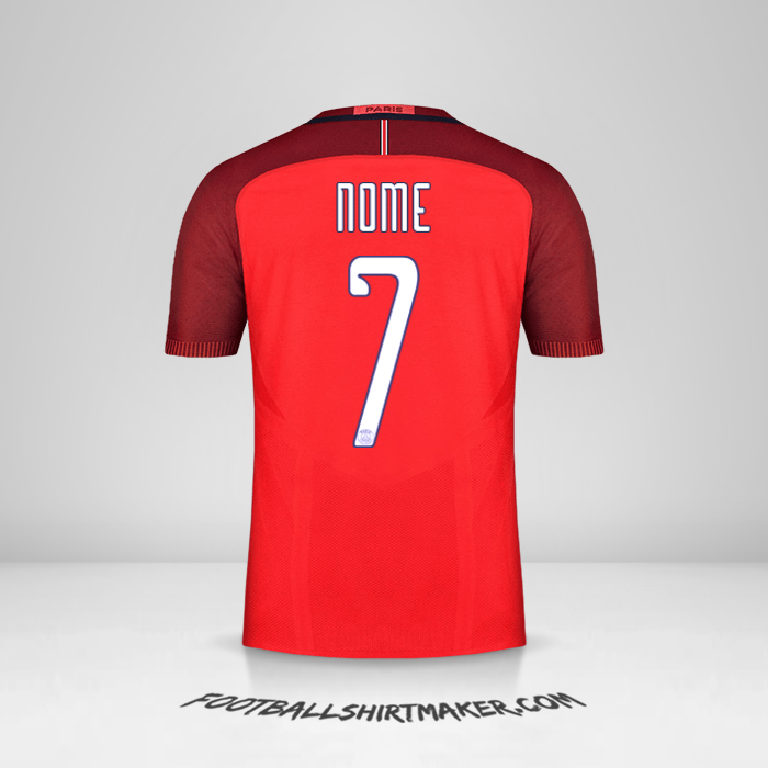 Maglia Paris Saint Germain Cup 2016/17 Seconda -  nome - 7