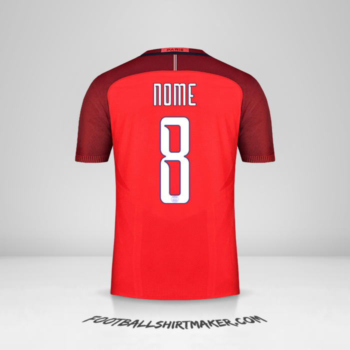 Camisola Paris Saint Germain Cup 2016/17 Alternativa -  nome - 8