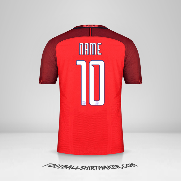 Jersey Paris Saint Germain Cup 2016/17 Away -  name - 10