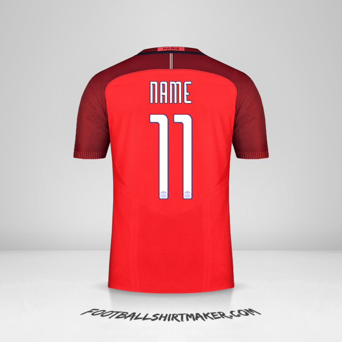 Shirt Paris Saint Germain Cup 2016/17 Away -  name - 11