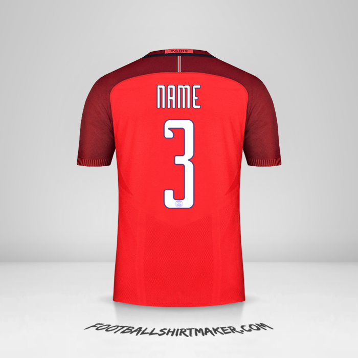 Shirt Paris Saint Germain Cup 2016/17 Away -  name - 3