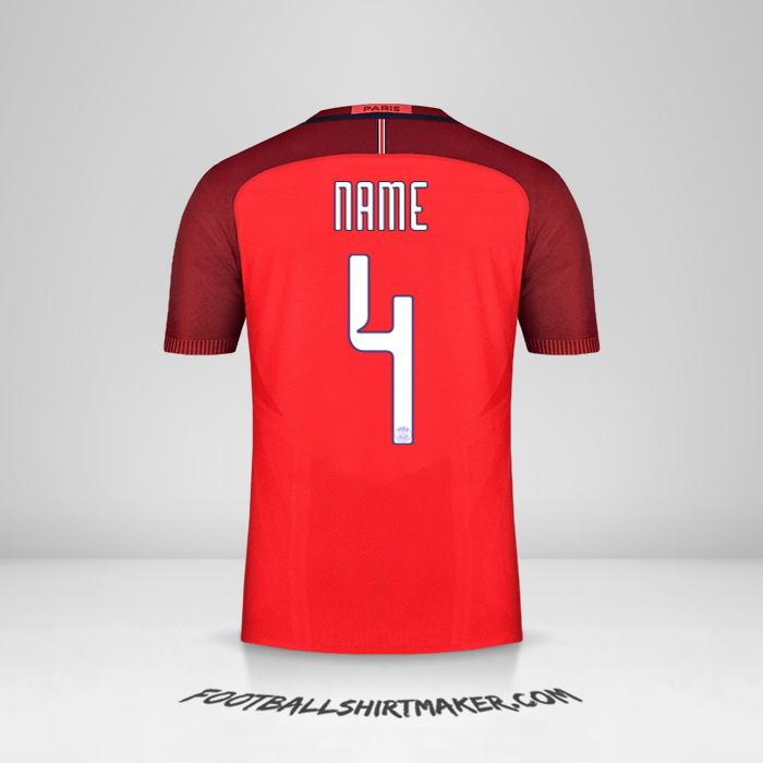 Shirt Paris Saint Germain Cup 2016/17 Away -  name - 4