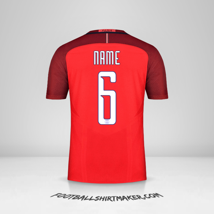 Jersey Paris Saint Germain Cup 2016/17 Away -  name - 6