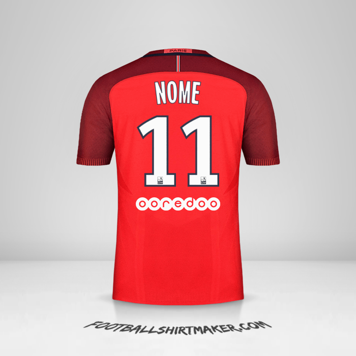 Maglia Paris Saint Germain 2016/17 Seconda -  nome - 11