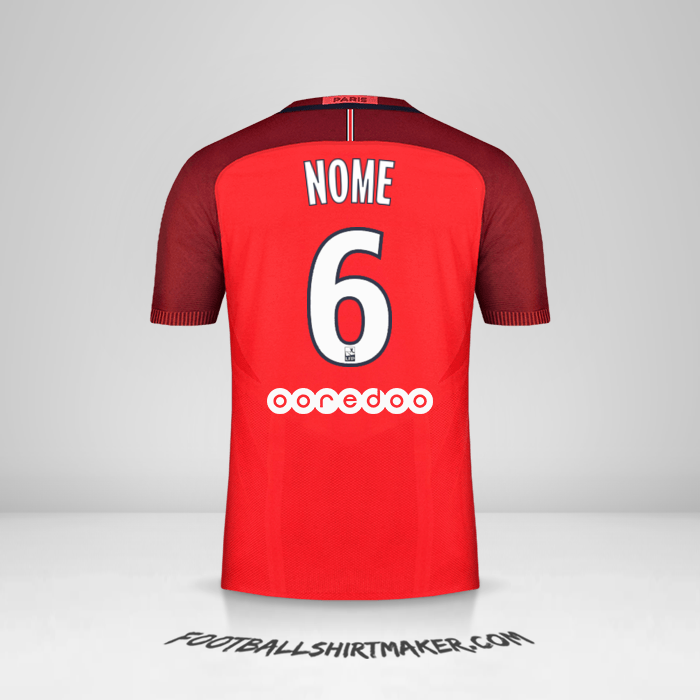 Maglia Paris Saint Germain 2016/17 Seconda -  nome - 6