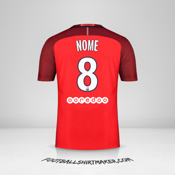 Maglia Paris Saint Germain 2016/17 Seconda -  nome - 8