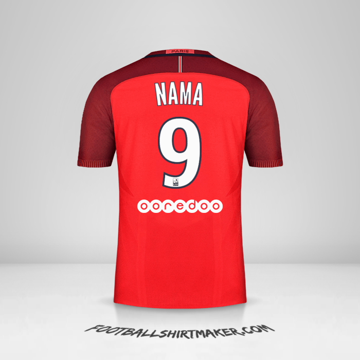 Jersey Paris Saint Germain 2016/17 Alternatif -  nama - 9
