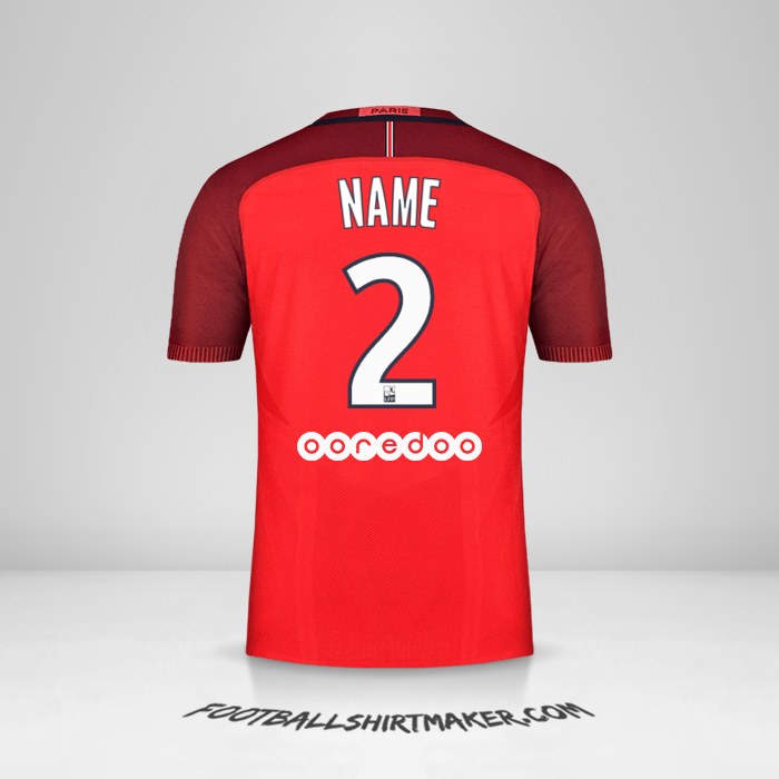 Shirt Paris Saint Germain 2016/17 Away -  name - 2