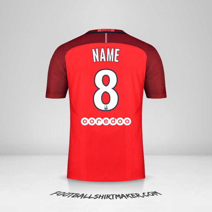 Jersey Paris Saint Germain 2016/17 Away -  name - 8