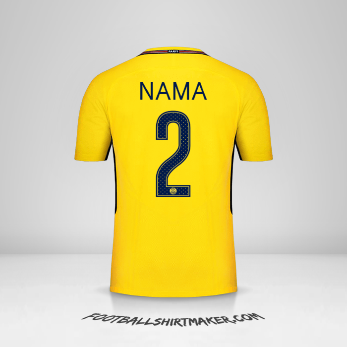 Jersey Paris Saint Germain Cup 2017/18 Alternatif -  nama - 2
