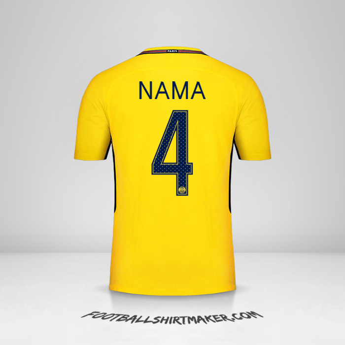 Jersey Paris Saint Germain Cup 2017/18 Alternatif -  nama - 4