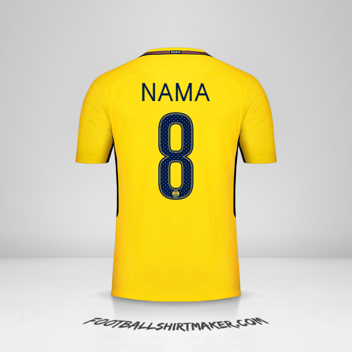 Jersey Paris Saint Germain Cup 2017/18 Alternatif -  nama - 8